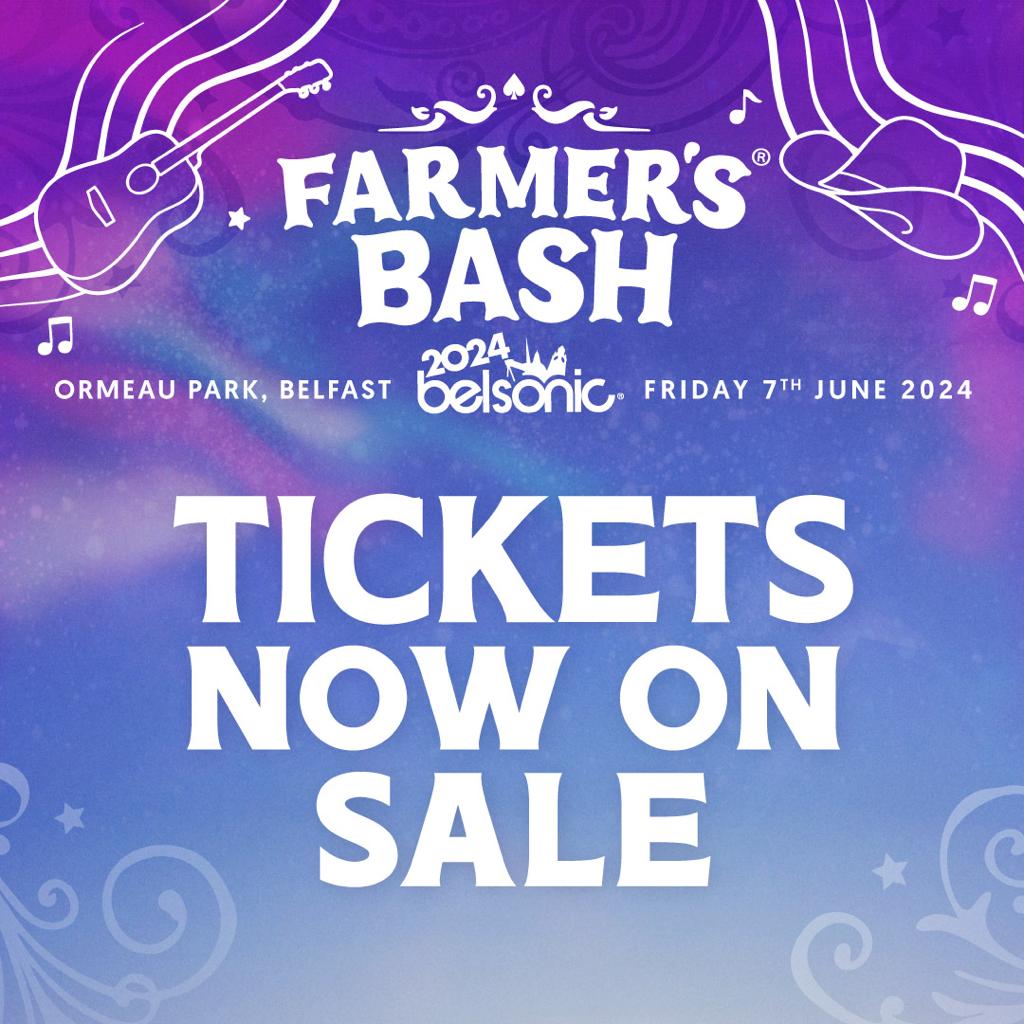 Tickets for Farmer's Bash at Belsonic 2024 are on sale now from Ticketmaster! 🙌🏽