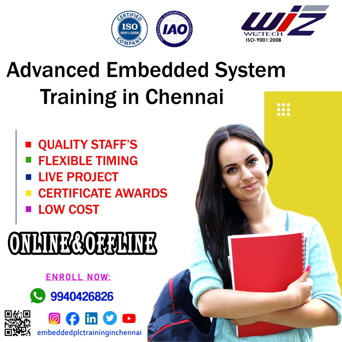 EMBEDDED_WIZ's tweet image. ADVANCED EMBEDDED SYSTEM TRAINING IN CHENNAI

#pythontraining #ctraining #pictraining #arduinotraining #avrtraining #armtraining #raspberrypitraining #stmtraining #bestembeddedprojectsinchennai #EmbeddedProgramming #microcontrollers #embeddedsystems #embeddedctraining
