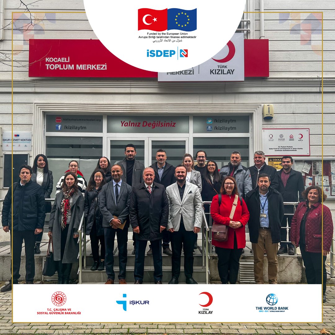 📌<a href="/EUDelegationTur/">AB Türkiye Delegasyonu🇪🇺EU Delegation to Türkiye</a> #FRiT-2 Fonu kapsamında <a href="/WorldBankTurkey/">World Bank Türkiye</a> Teknik Desteği ile <a href="/csgbakanligi/">T.C. Çalışma ve Sosyal Güvenlik Bakanlığı</a> <a href="/csgb_uigm/">Uluslararası İşgücü Genel Müdürlüğü</a> ,<a href="/TurkiyeIsKurumu/">İŞKUR</a> ve <a href="/Kizilay/">Türk Kızılay</a> tarafından yürütülen İşgücü Piyasasına Geçişin Desteklenmesi (<a href="/ISDEP2/">İşgücü Piyasasına Geçişin Desteklenmesi Projesi</a> ) Projesi kapsamında İstanbul ve Kocaeli illerine saha ziyareti düzenlendi.