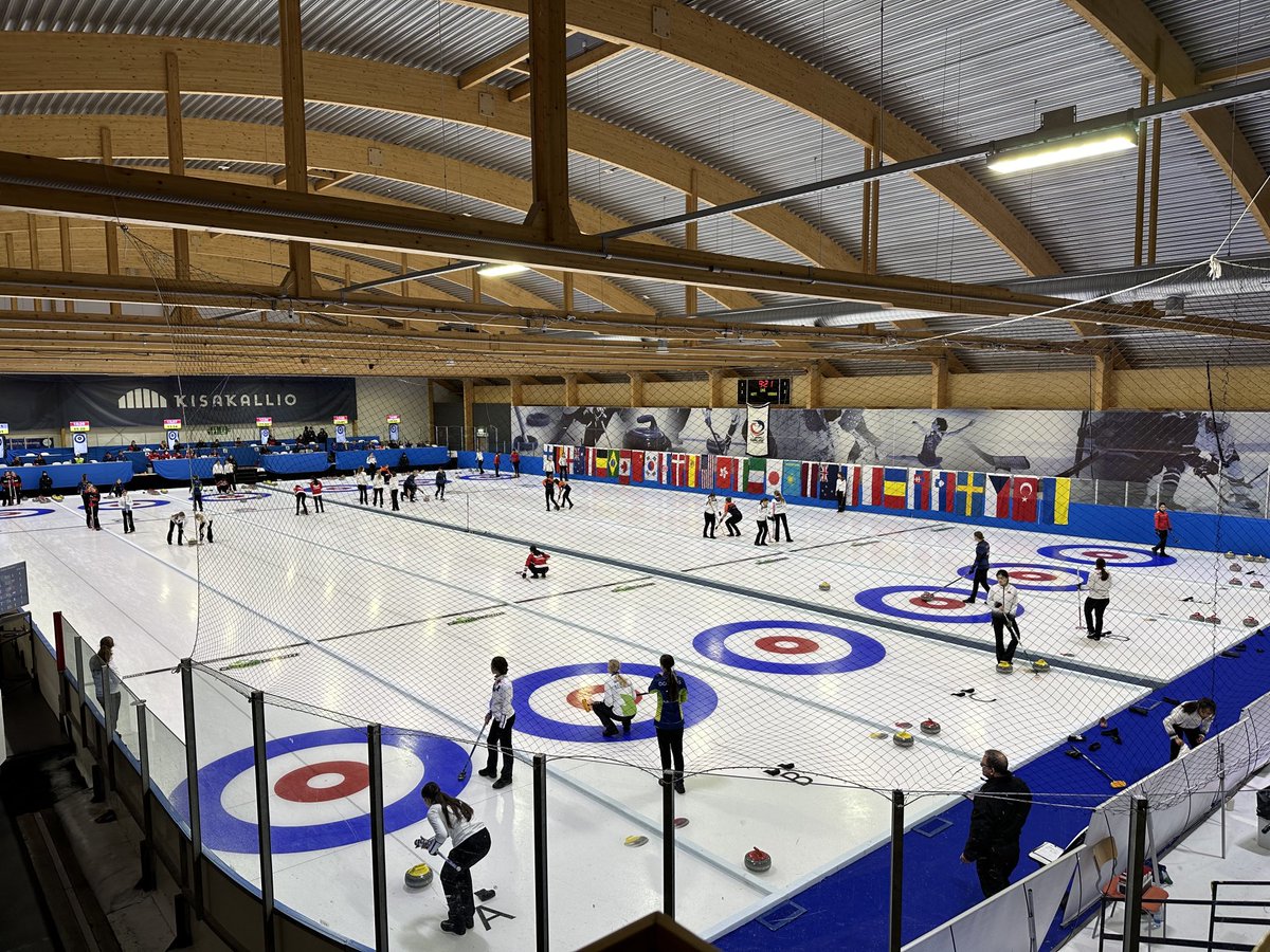 World Junior B Curling Championships are underway in Lohja Finland #curling #wcf #icetech #wjbcc2023