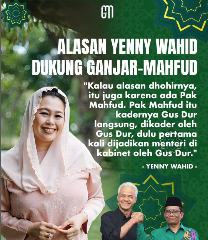 BaliGanjar's tweet photo. Inilah alasan kuat keluarga Gus Dur dukung Ganjar-Mahfud sebagai Capres dan Cawapres 2024

UlamaBersatu Ganjar Mahfud Pemimpin Idaman Ulama https://t.co/cI7t5dZco1
