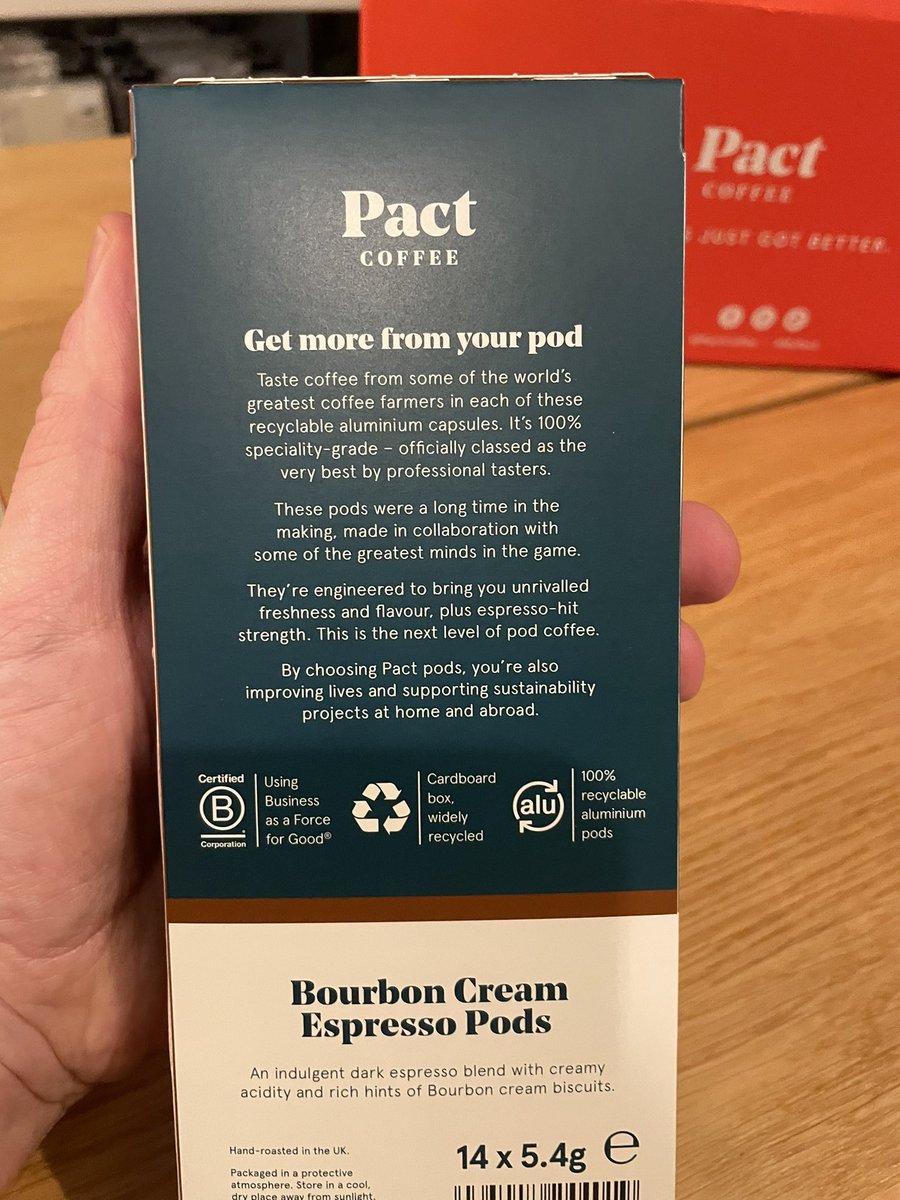 [Gifted] Pact Coffee! ☕️ The pods are bourbon cream biscuit flavour 🤤 Check out their page for more info… @pactcoffee 👀 #pactcoffee #coffee #coffeepods #nespresso #bourboncream #caffeine #gifted #new #wellthisisnew