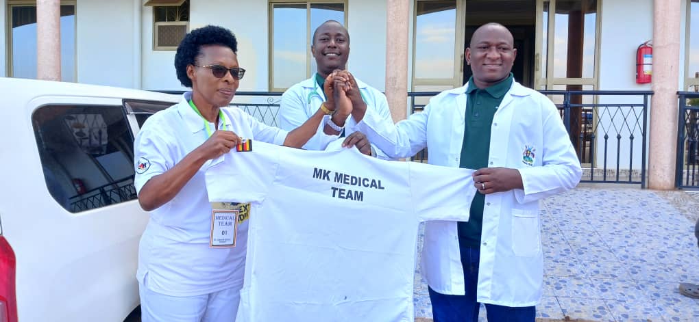DrGilbertTuhame's tweet photo. The MK Medical Team is already in Kyenjojo and will be offering free medical services to all during the 
@mkainerugaba Movement team building activities at Kyenjojo play grounds. 
@BalaamAteenyiDr @BagaayaP @SSssebunya @Kayera256 @DaudiKabanda @KatwirePolly https://t.co/IisOqHPJL5