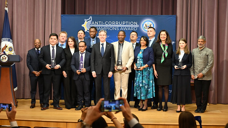 AfricaMediaHub's tweet image. Elevating the fight against corruption is a top U.S. priority, but it cannot be done alone. That&apos;s why @StateDept is recognizing 11 incredible individuals who have demonstrated immense courage to prevent, expose, and combat corruption. #ACCA2023