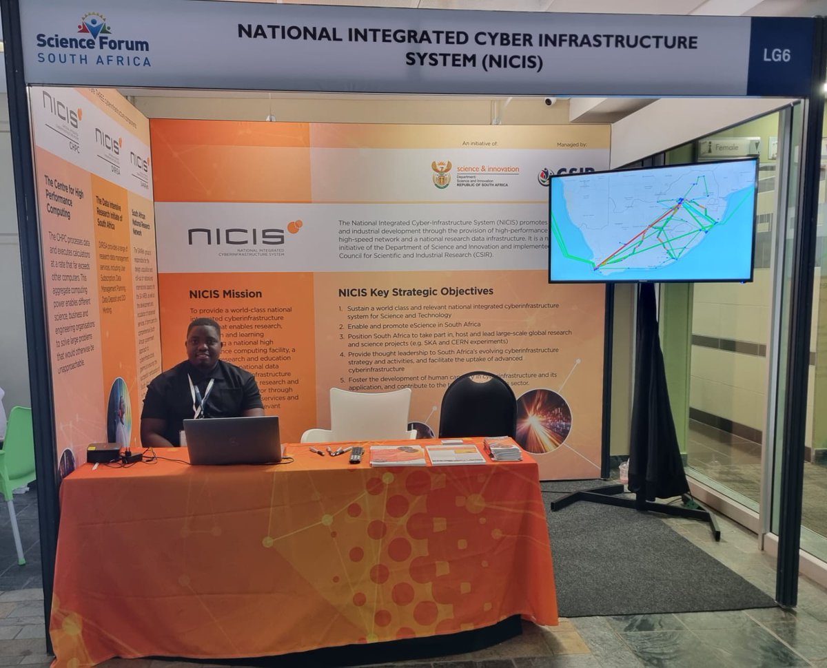 CSIRICC's tweet photo. Highlights from day two of the Science Forum South Africa 2023! Come and meet the @DirisaNicis team at their stand at the CSIR International Convention Centre.
Click here to register: https://t.co/1MZz7TMCoL
#CHPC
#DIRISA
#SANReN
#NICIS
#SFSA2023 https://t.co/taKXe95mly