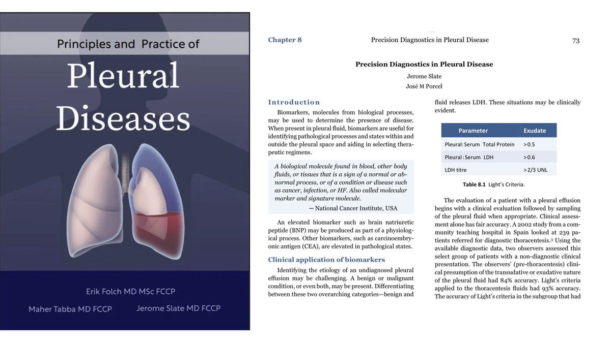 Excellent book on Pleural Diseases by Folch, Tabba and Slate from Massachusetts.
