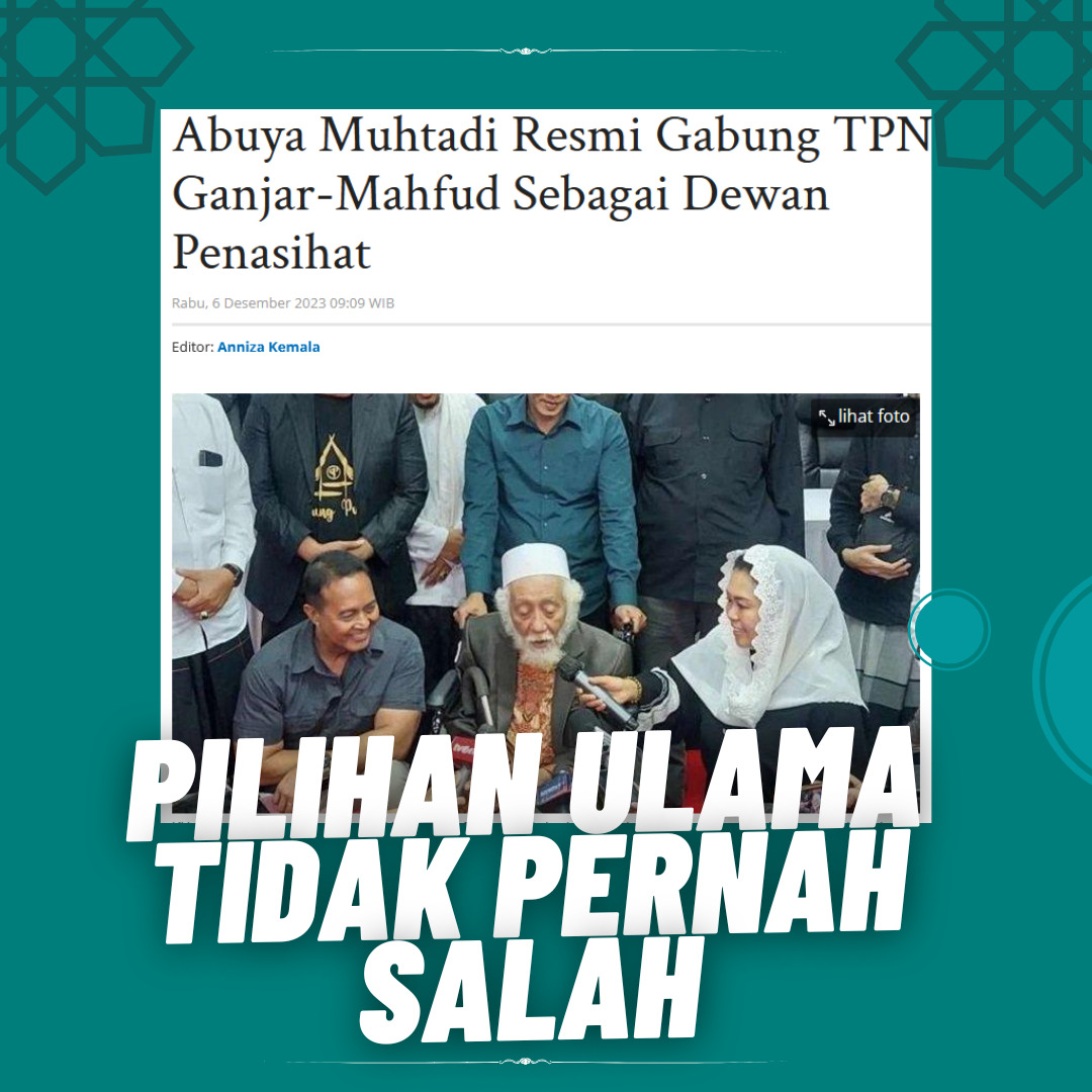 respectiontest's tweet photo. Pasangan Ganjar Mahfud adalah pasangan pemimpin pilihan ulama dan ulama selalu tepat memilih pemimpin https://t.co/Liyt5CjHOi