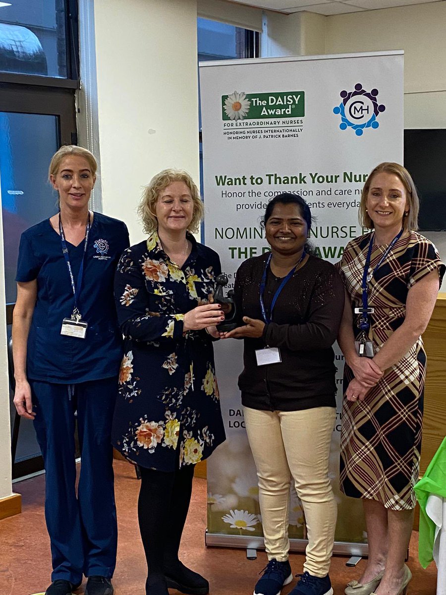 @CavanMonaghanH1 celebrated our final Daisy awards for 2023 @petrinadonnelly presented to S/N Neeamol who was honoured for her care,compassion & commitment.We then had our inaugural CNS awards with Bernie,Martina & Clodagh worthy winners @OCCarolineR @DAISY4Nurses @GilmartinMags