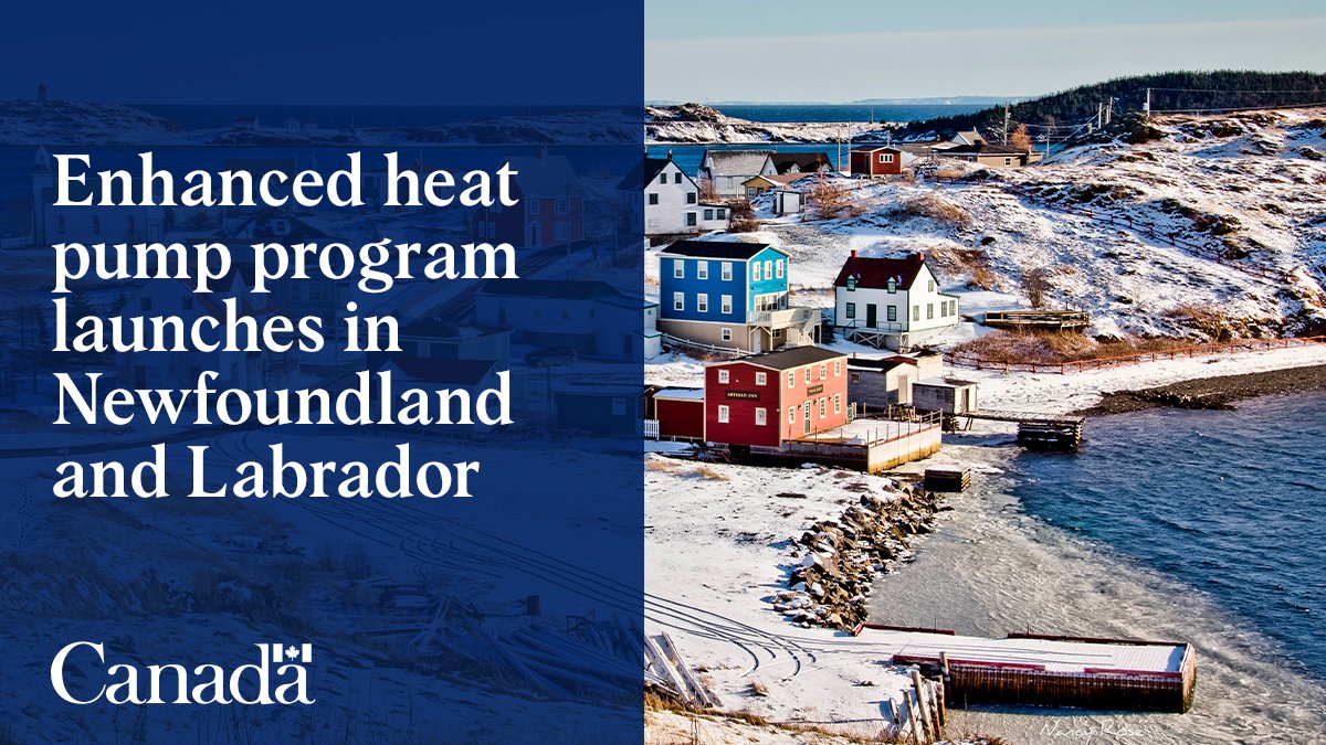 Today, we announced exciting news for homeowners in #Newfoundland and #Labrador. To help make the shift to heat pumps more affordable, the enhanced Oil to Heat Pump Affordability program is now offering up to $22,000 to successful applicants. Learn more: ow.ly/7iiR50QlA0s