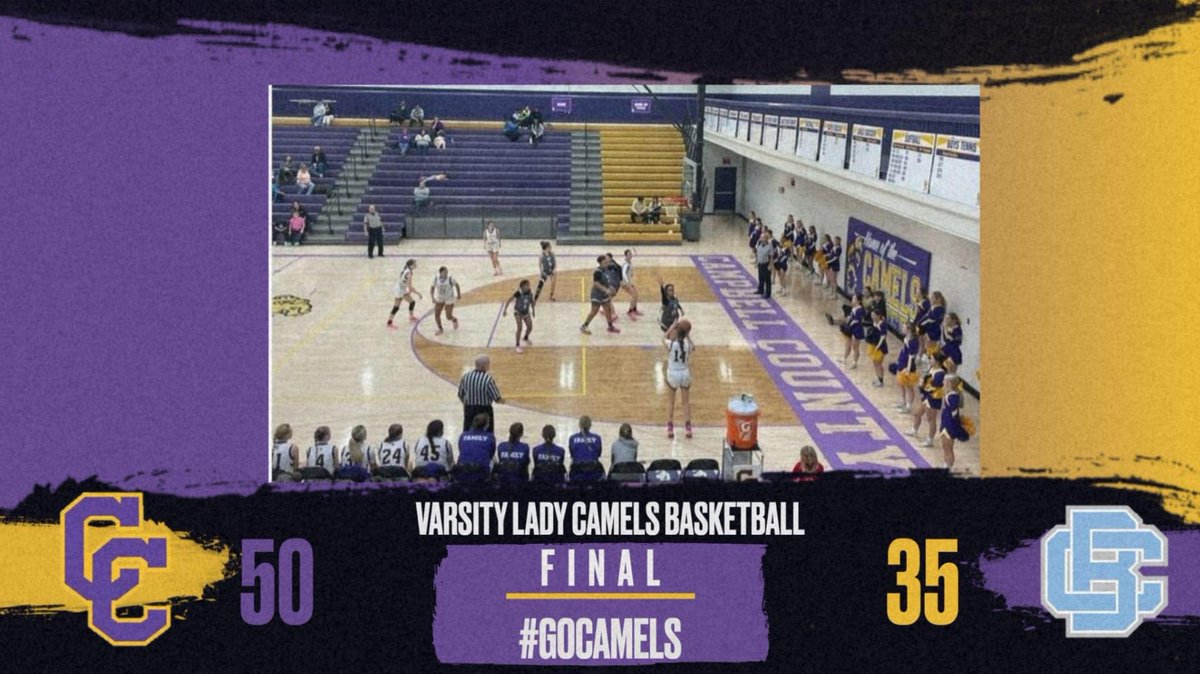 Lady Camels get the "W" over the Lady Rebels 50-35.  Izzy Jayasuriya led the Lady Camels in scoring with 21pst followed by Madeleine Barbian with 13pts.  #GOCAMELS!