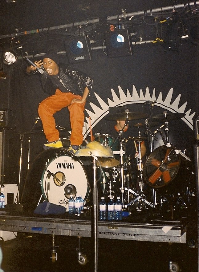 On stage back in the 90s, not much has changed! #SkunkAnansie #SkunkAnansieLive #OnTour #TourMoments