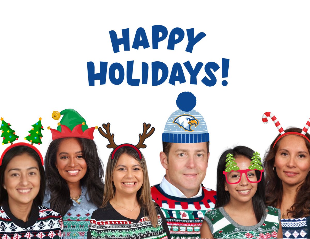 Happy Holidays from the @District_73 Superintendent's Department! Wishing all our Hawthorn families and friends an awesome winter break. Go Eagles! @SamSchoolPR @cervantesg73