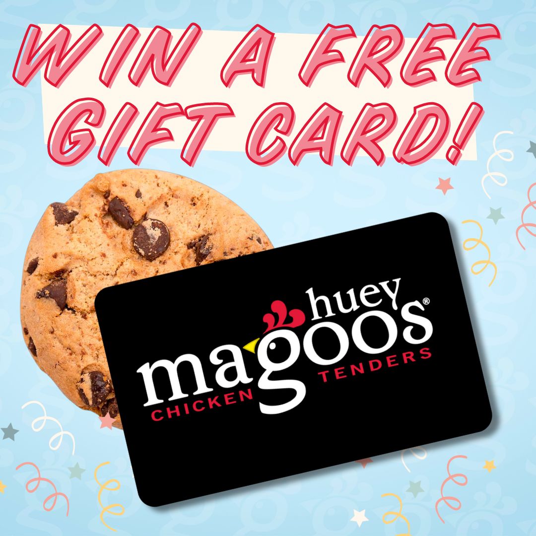 When you sign up for our E-mail Club, not only do you receive a free cookie, but ALSO the chance to win a $30 gift card.🍪

*Available for first-time sign-ups at Covington, Dacula, Oakwood, Spout Springs and Loganville locations only.

#HueyMagoos #GiftCardGiveaway