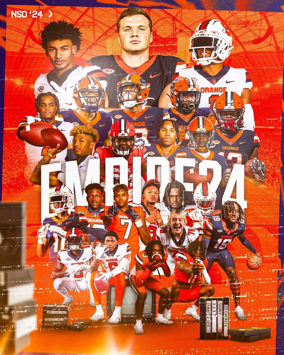 This is Awesome!!!
Congrats to all the incoming & all the current student-athletes. 
You’re part of the 🍊RANGE FAMILY!!
#Empire24 #Syracuse #Cuse #OrangeNation #Commit2Cuse