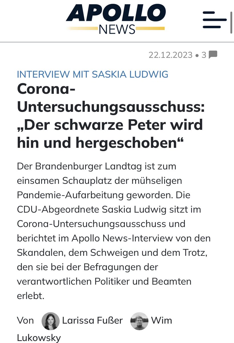 Saskia Ludwig: „Ich kann es mir nicht erklären, warum es in anderen Landtagen keinen Untersuchungsausschuss gibt. Fakt ist aber, dass wir tatsächlich einen Untersuchungsausschuss auf Bundesebene brauchen. Die meisten Sachen wurden auf Bundesebene entschieden. Die Änderungen des…