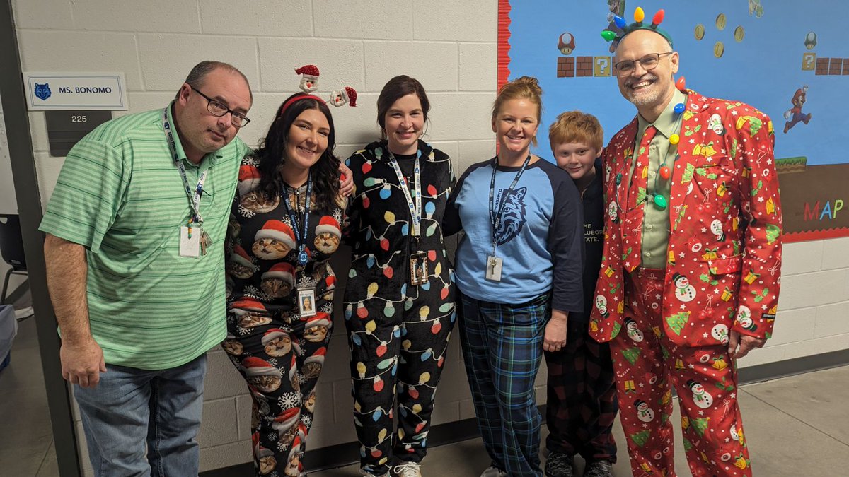 Last #TeamPerseverance photo of 2023. We did it! #PajamaDay #ExpectgreaTness #WolfPack🐺