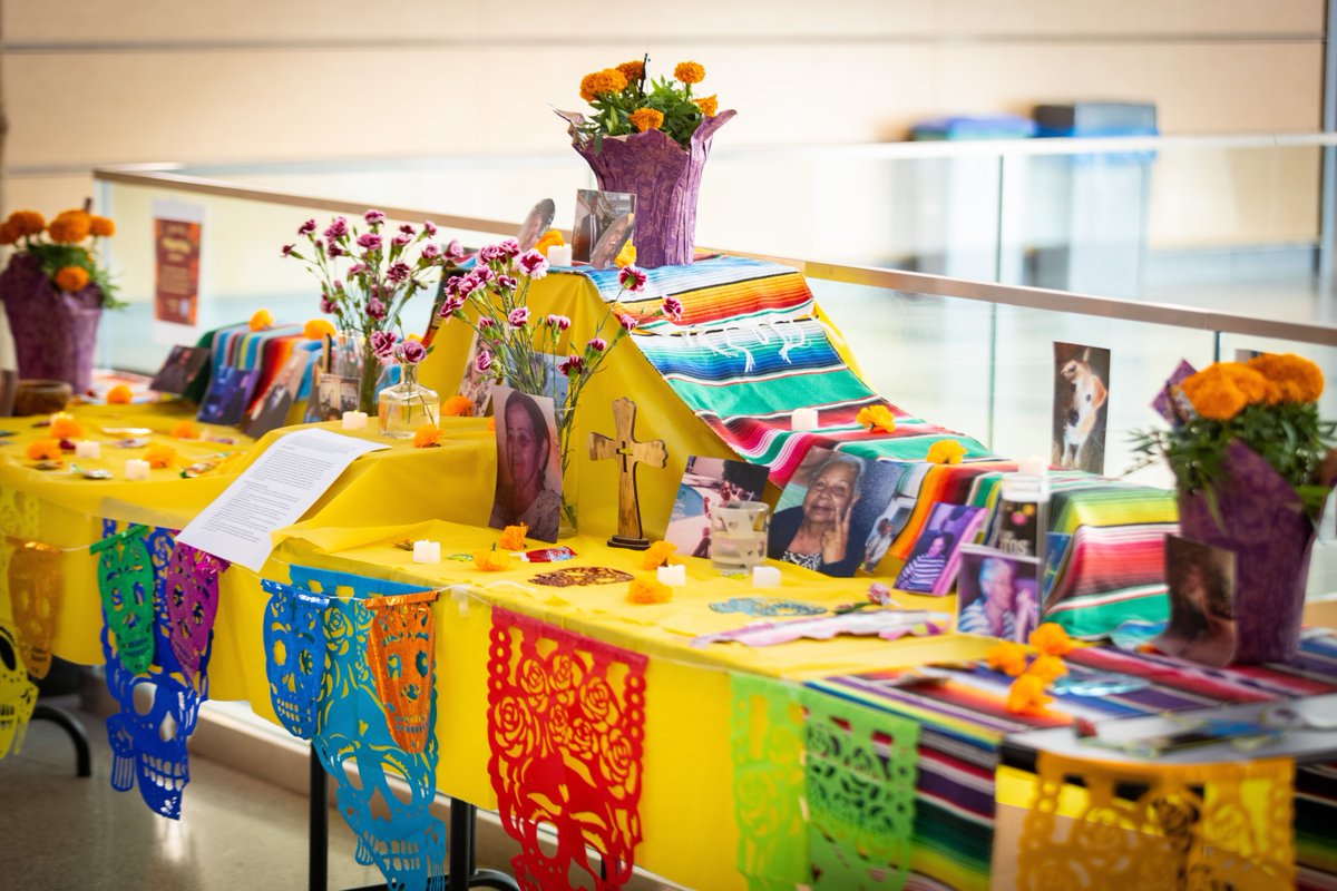 #FlashbackFriday to early November: Students in the Latin Medical Student Association at #UBuffalo set up a community ofrenda at @Jacobs_Med_UB to celebrate Día de los Muertos & invited other UB students to participate. » See the @WGRZ story for more: buff.ly/48ufDGI