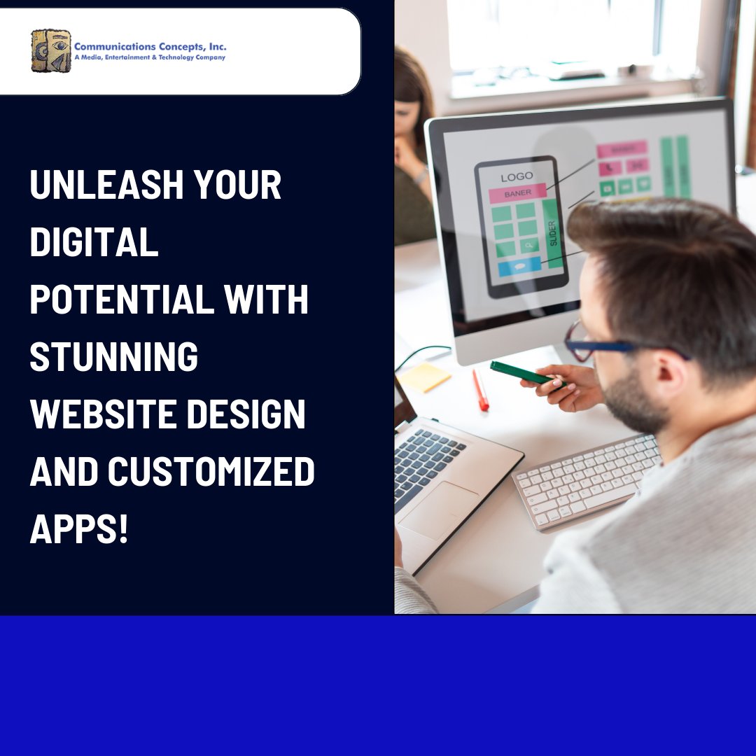 Unleash your digital potential with stunning website design and customized apps!

Visit us at cci321.com/pages/services… to know more about website design and customized apps.

#VideoProductionCompany #AppDevelopment