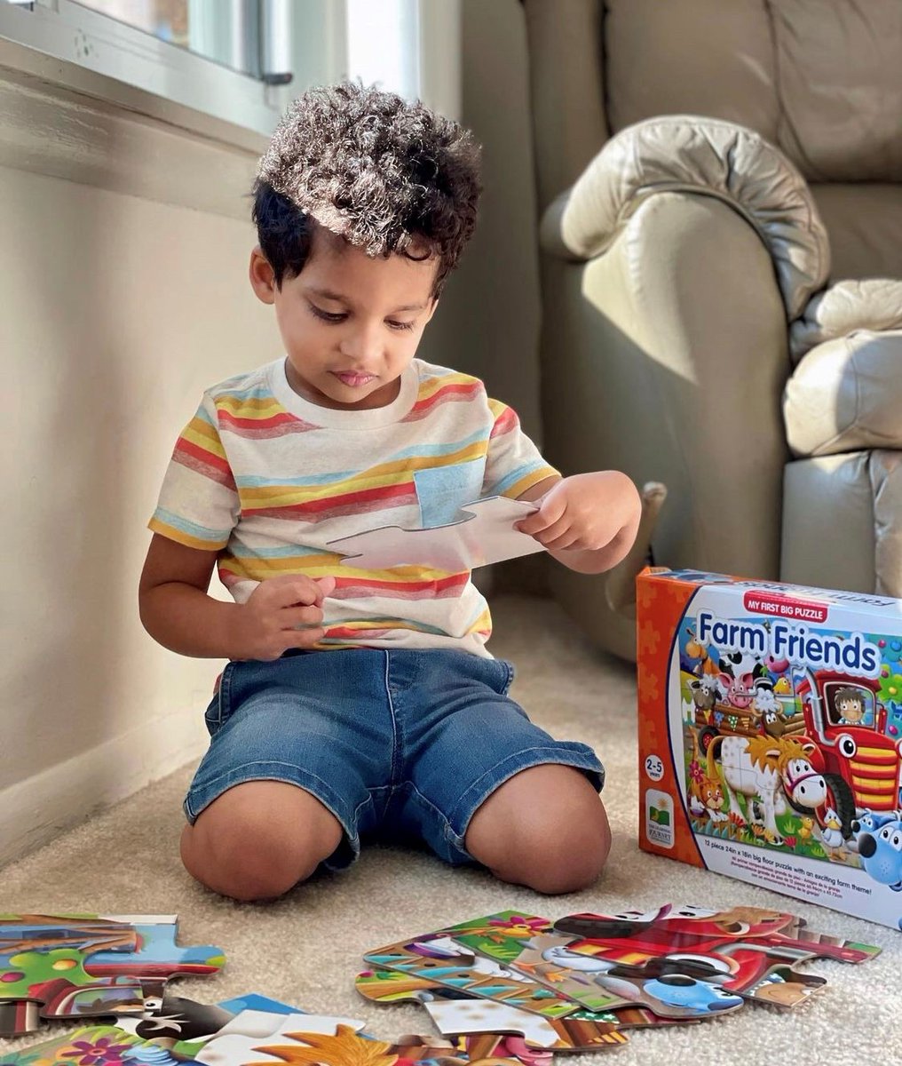 Encourage hand-eye coordination &amp; spatial awareness with The Learning Journey's selection of award-winning puzzles! Browse a wide-variety of themed puzzles on tlji.com to get your little one excited about learning! 🧠✨