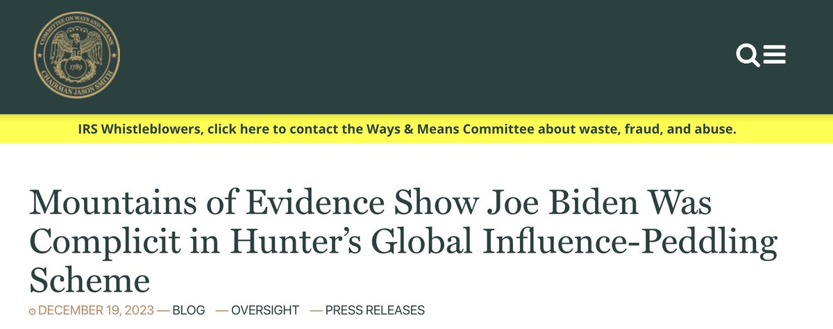 Corrupt VP Joe Biden used aliases and private emails to write to Eric Schwerin - Hunter Biden’s accountant - 54 times. Most of these emails were sent back and forth during Biden's 2014 trips to Ukraine. This new info is from the House Ways and Means Committee.