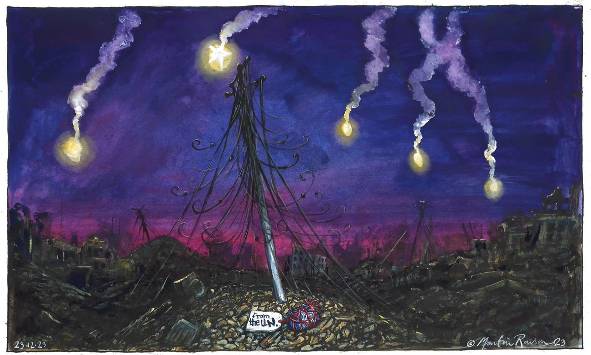 Martin Rowson on Christmas in #Gaza – political cartoon gallery in London original-political-cartoon.com