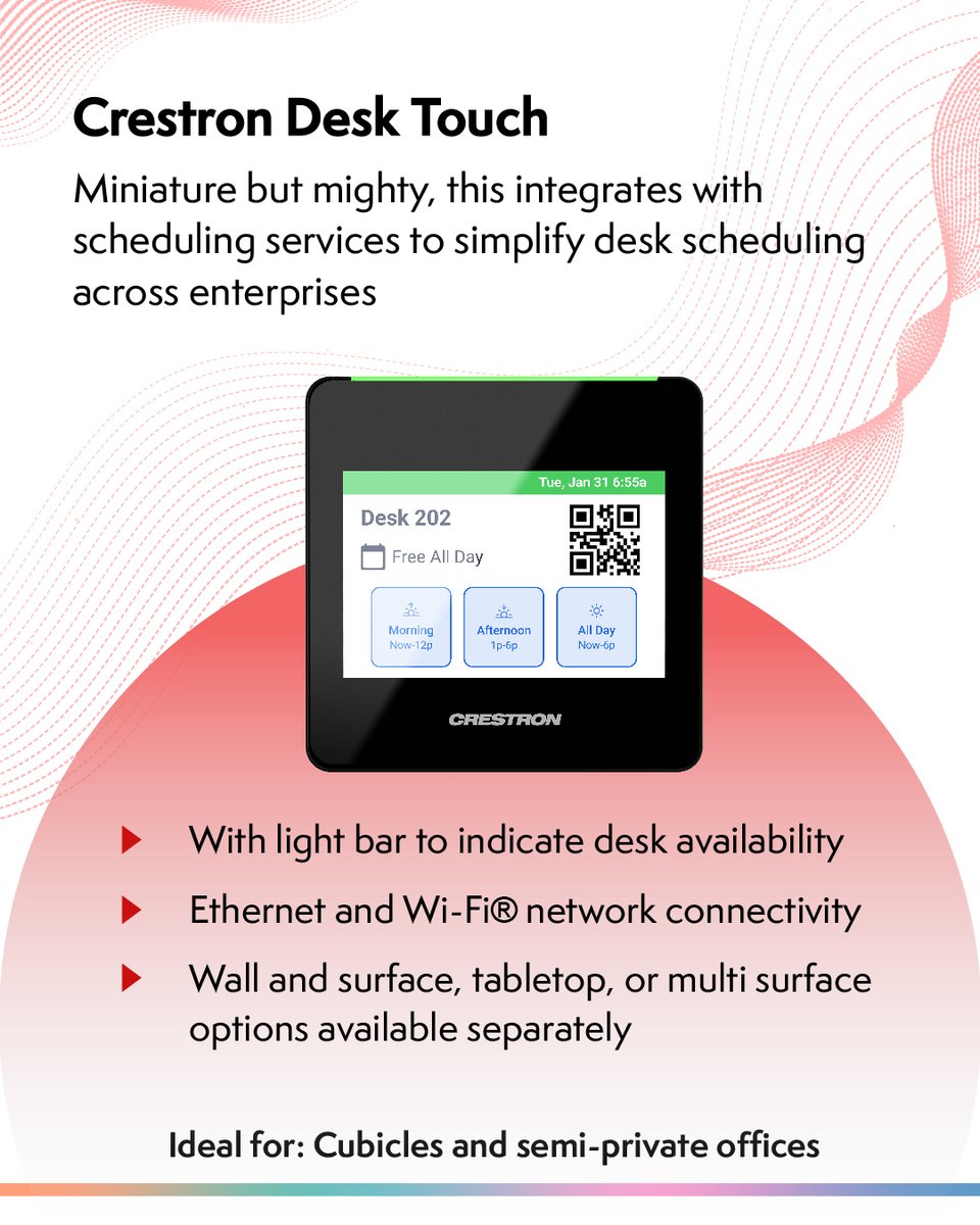 O2Kofficial2000's tweet image. In today&apos;s hybrid work landscape, coworking spaces have replaced conventional offices. Enter Crestron Desk Q, @Crestron&apos;s desk scheduling system.

Contact our experts at 9444410058 to simplify desk scheduling today!

#O2K #Office2000 #DeskScheduling #HybridWorkspaces