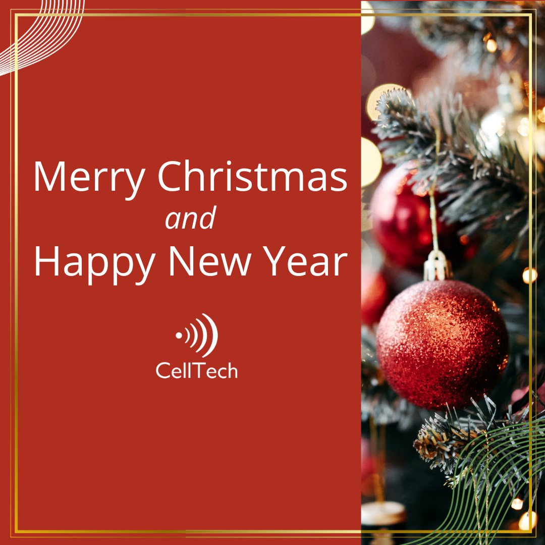CelltechCorp's tweet image. This year has been filled with exciting projects and milestones, and we look forward to continued success in 2024. 

In the spirit of the holidays, please note that the CellTech offices will be closed on December 25th and January 1st.

We land wish you a joyous holiday season!