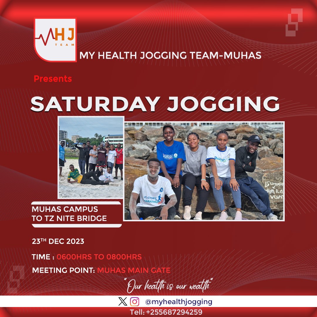 On preparation  of 🇹🇿- 🇮🇳 #FriendshipRun 30th December, we shall have a jogging tomorrow, join us anywhere you are.
#OurHealthIsOurWealth