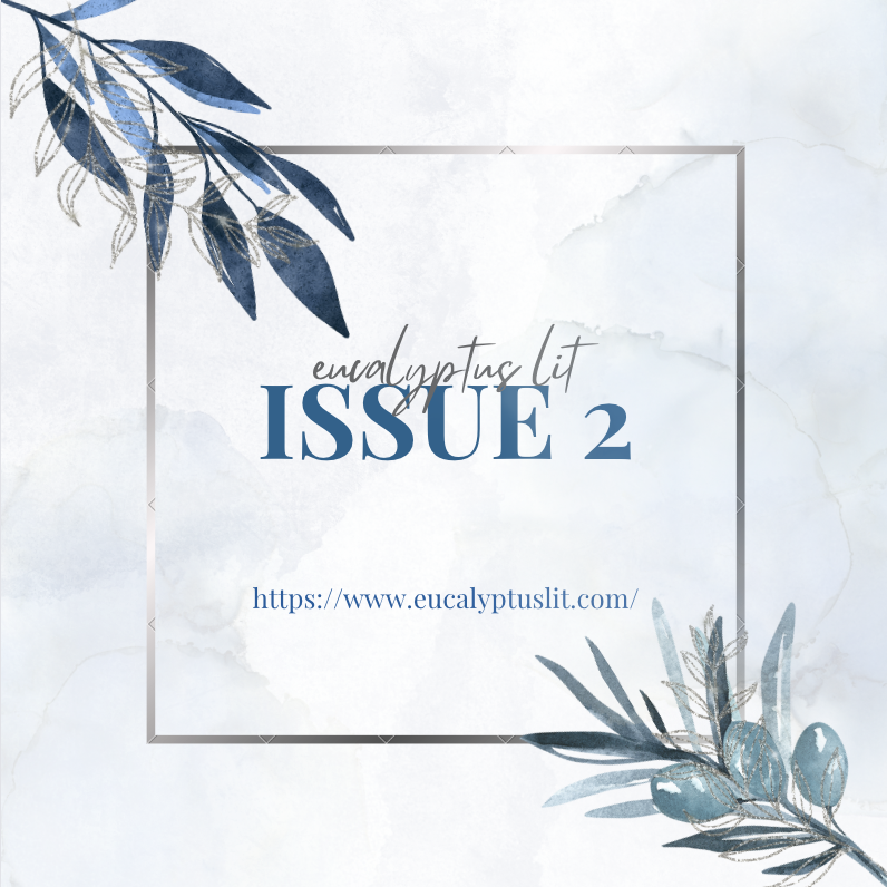 Presenting: Issue 2, Passage! Find it at eucalyptuslit.com/issue-2 :)

Passage is dedicated to our 21 amazing contributors, our lovely team, and all of you! 

Cozy up with a cup of tea, and dive in. We have a snow day ahead of us :)

#art #writersoftwitter #litmag #eucalyptuslit