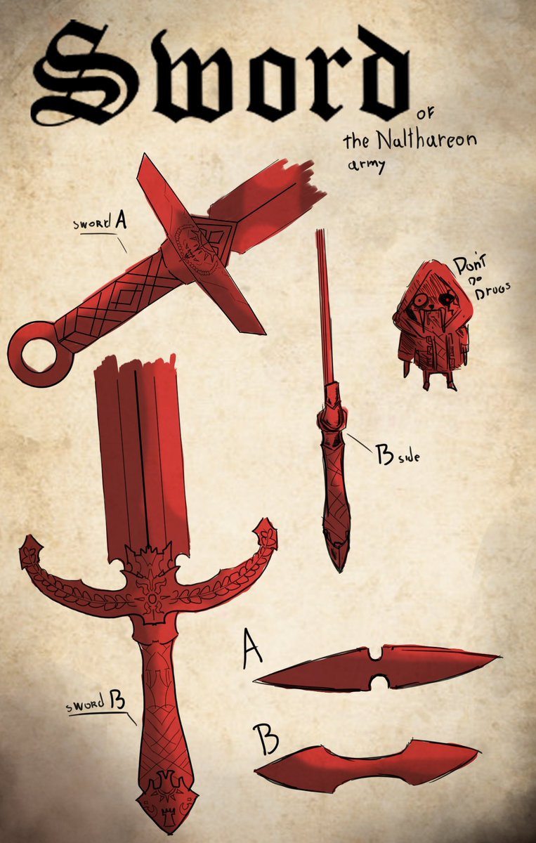 KnightWalrus's tweet image. its a sword