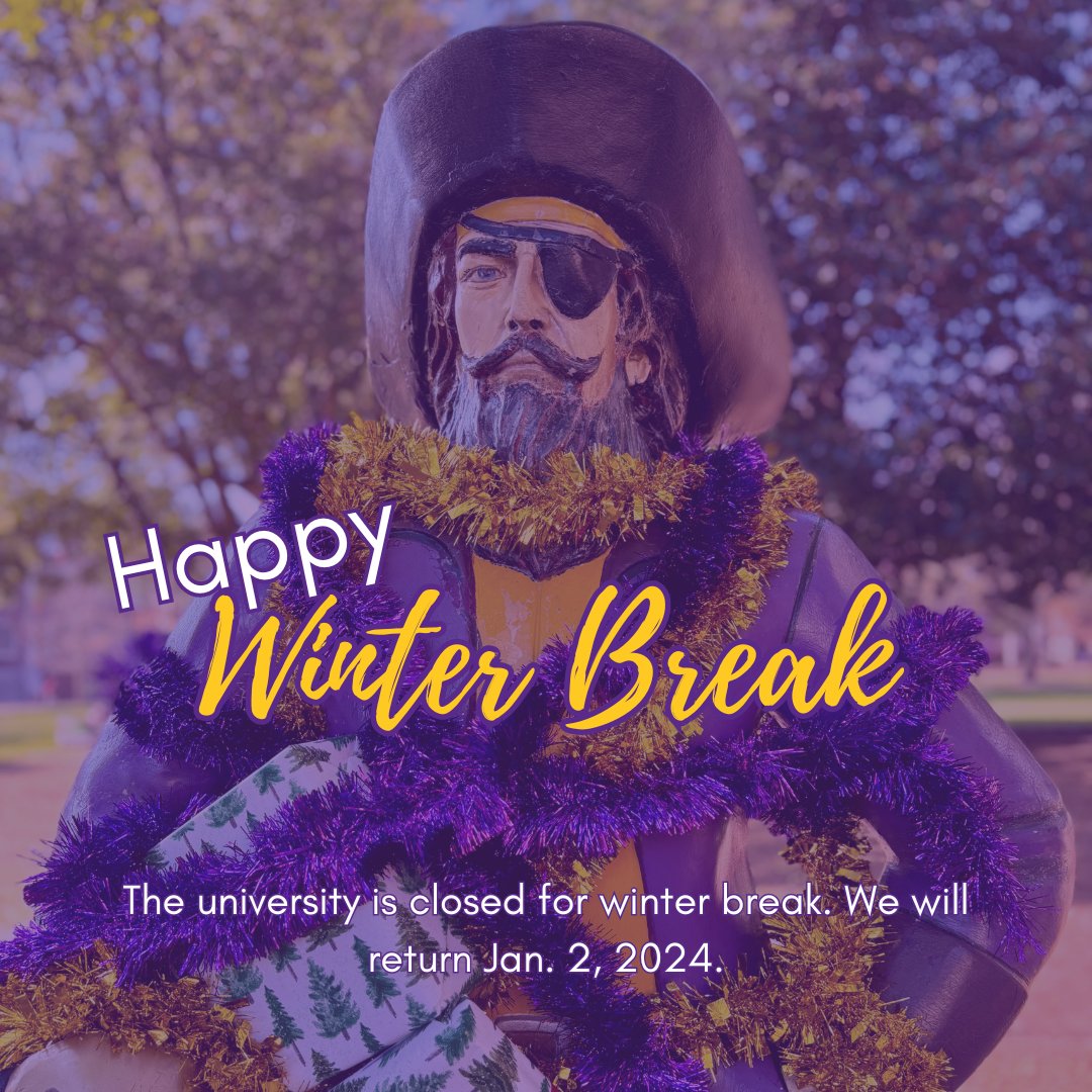 Enjoy your winter break, #Pirates! ❄️ We'll see you in January!