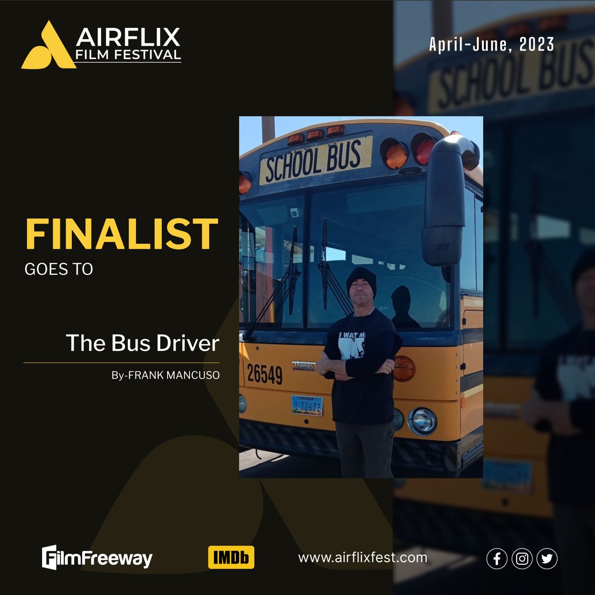 You have all the abilities to rise to your next challenge. We are so lucky having this amazing project 'The Bus Driver'. filmfreeway.com/AirflixFilmFes… For unlock🔒 the code use AIRFILIX 🗝️