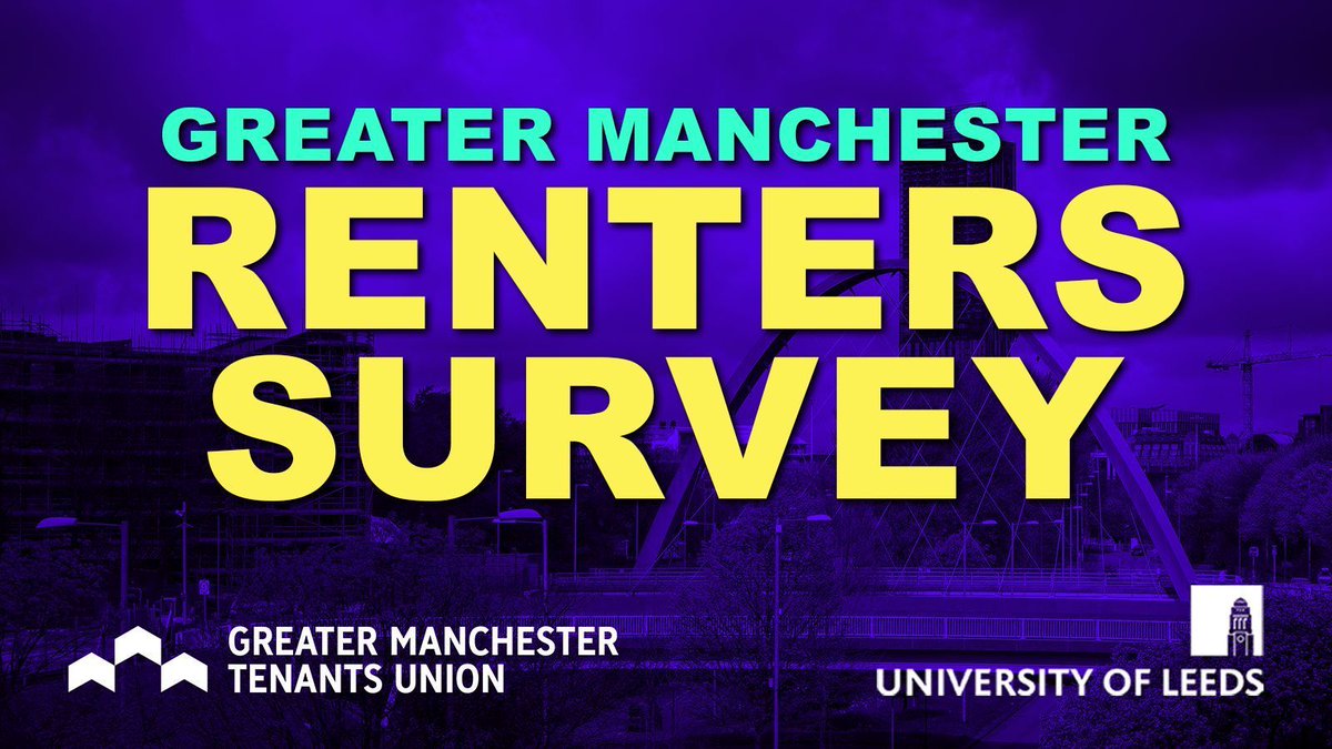 This is biggest survey of Greater Manchester renters' housing conditions EVER! Your voice matters - have you filled it in yet? 👇 👇👇 buff.ly/3sWfnAY