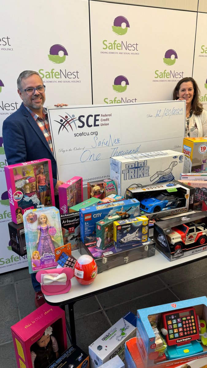 Hats off to @scefcu for living out the credit union philosophy of 'people helping people.' Your thoughtful donations are a testament to your commitment to community and well-being. 💜