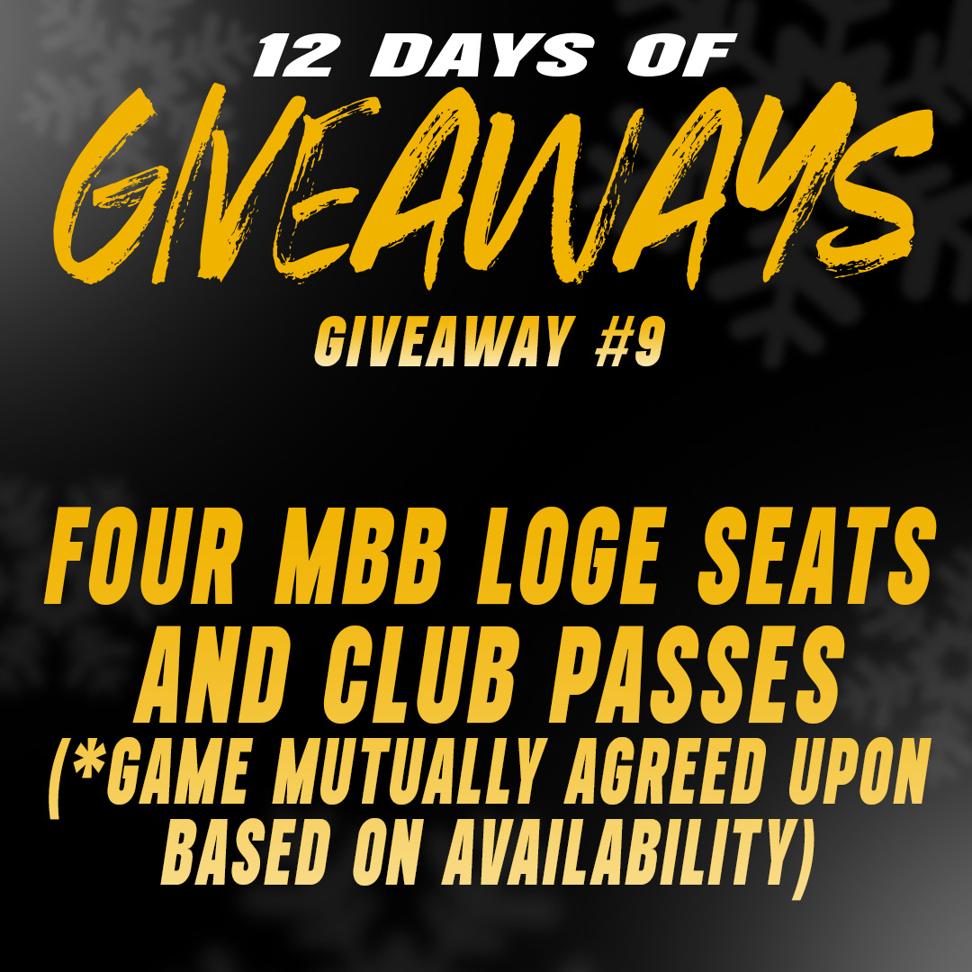 We've got MBB Loge Seats and Club Passes today! Only four more giveaways this year, so retweet for your chance to win!

#GoVandals