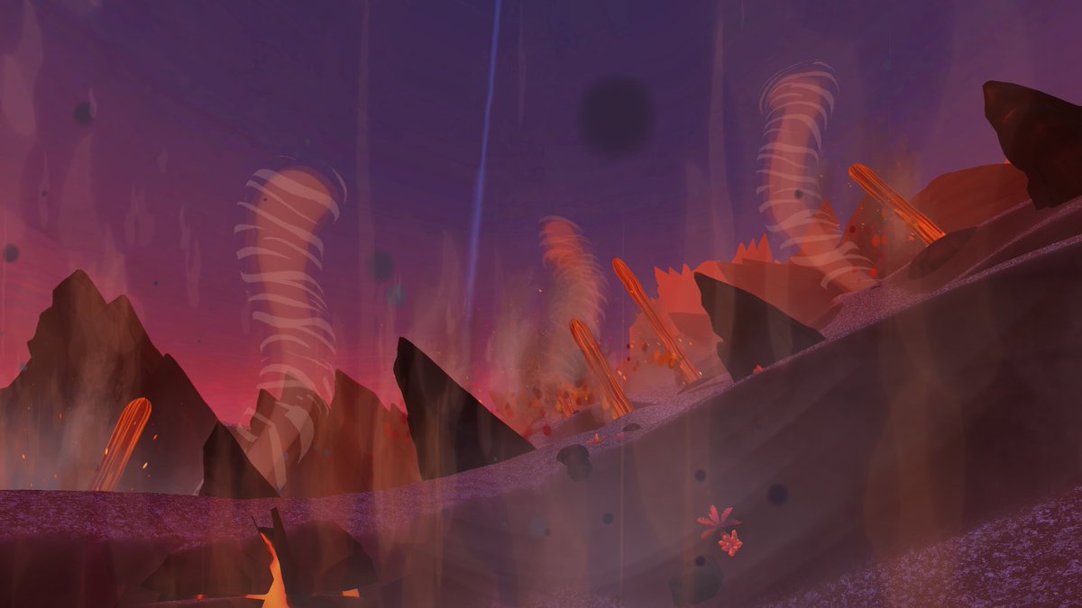 uh oh it's me the community manager realising at the end of the year (while doing the end of year recap) I never tweeted pictures of our amazing volcano biome...

Here they are 7 months late, incredible landscapes 🌋