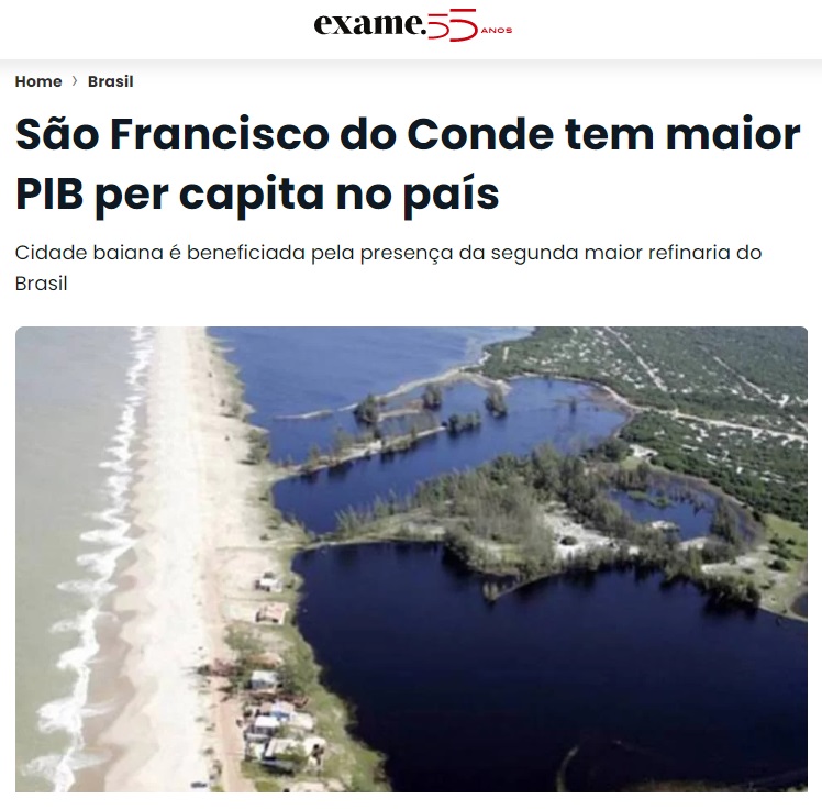 A cidade de São Francisco do Conde, onde se localiza a refinaria, chegou a apresentar o maior PIB per capita do Brasil a partir do ano de 2009. A refinaria respondia por quase 30% de todo o valor de transformação industrial da Bahia.

9/18