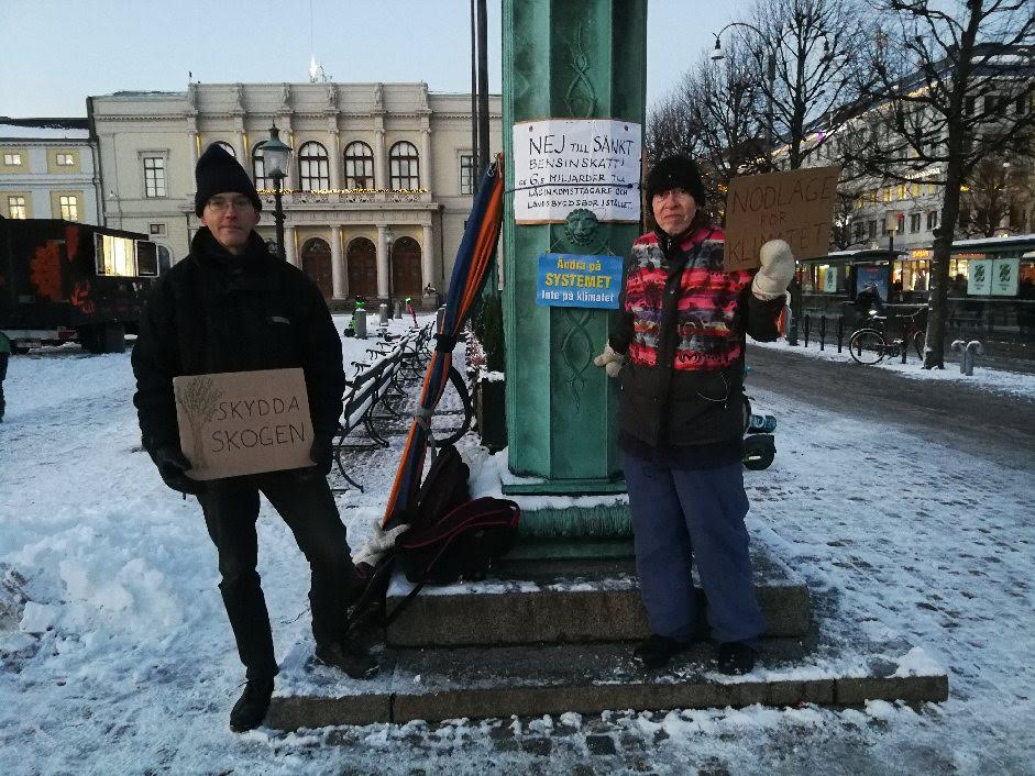 #FridaysForFuture #ClimateStrike i Göteborg den 22 december.