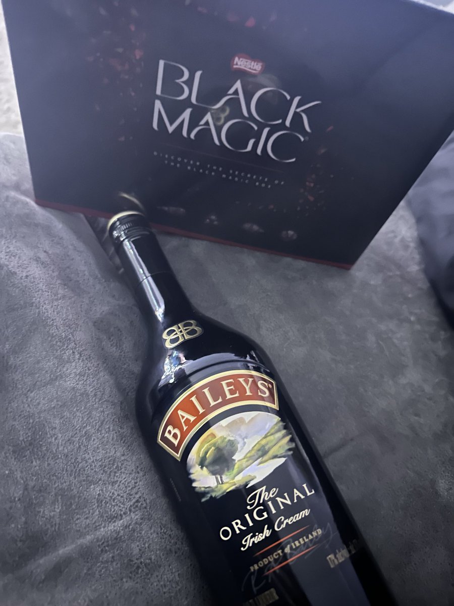 Every year on my birthday  my dad would get me Baileys & Black magic.  Delivered  in a co-op bag. I missed that ritual this year until my son Elliott presented me with this. The memories are strong. I’ll raise a glass to Ivan later. ❤️ #familytraditions