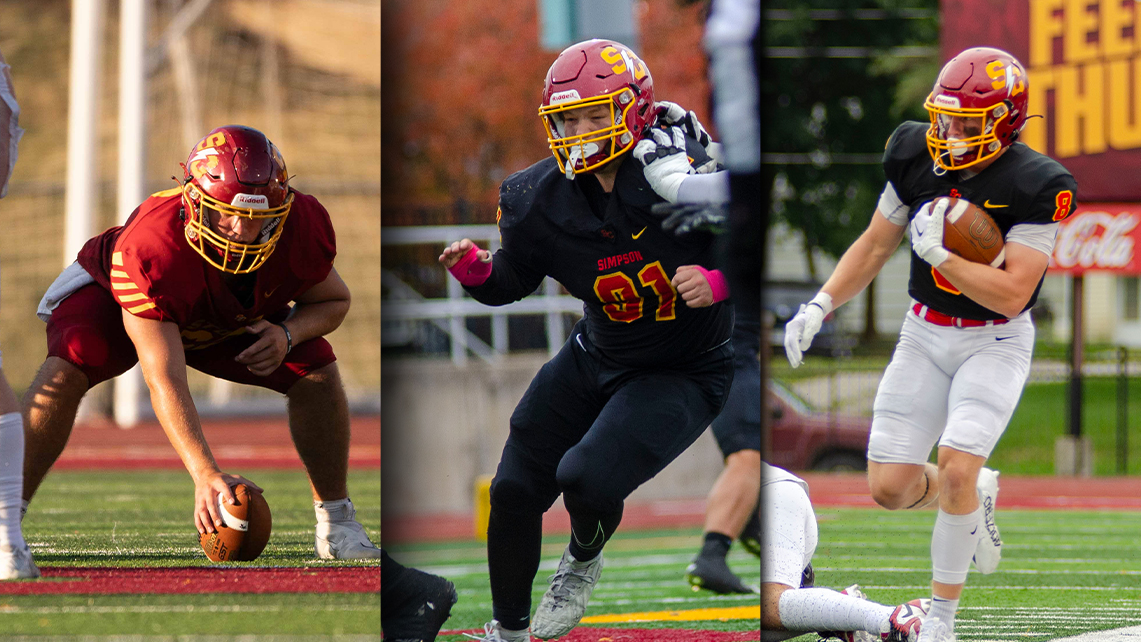 Simpson Storm Sports (@stormsports) on Twitter photo Joe Bream, Nic Warrington and Reed Worth of <a href="/scstormfootball/">Simpson Football ⚡️</a> earned a spot on this year's <a href="/CollSportsComm/">College Sports Communicators</a> Academic All-District Team.
This is the second straight year Bream and Worth have earned the distinction.
📰 tinyurl.com/4dthe8u5
#rollriversFB Joe Bream, Nic Warrington and Reed Worth of <a href="/scstormfootball/">Simpson Football ⚡️</a> earned a spot on this year's <a href="/CollSportsComm/">College Sports Communicators</a> Academic All-District Team.
This is the second straight year Bream and Worth have earned the distinction.
📰 tinyurl.com/4dthe8u5
#rollriversFB