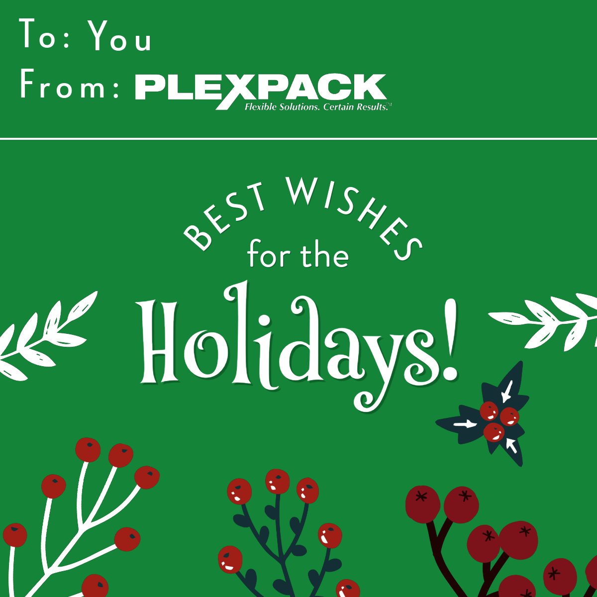 Happy Holidays!
If greater #packaging efficiency and hermetic seals is on your wish list this year be sure to contact us!
We wish you a happy holiday season and we look forward to seeing you in the new year!