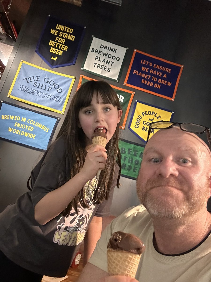 Had the best afternoon at Waterloo <a href="/BrewDog/">BrewDog</a> ... great beers, the BEST wings &amp; free ice cream... happy family 🥰