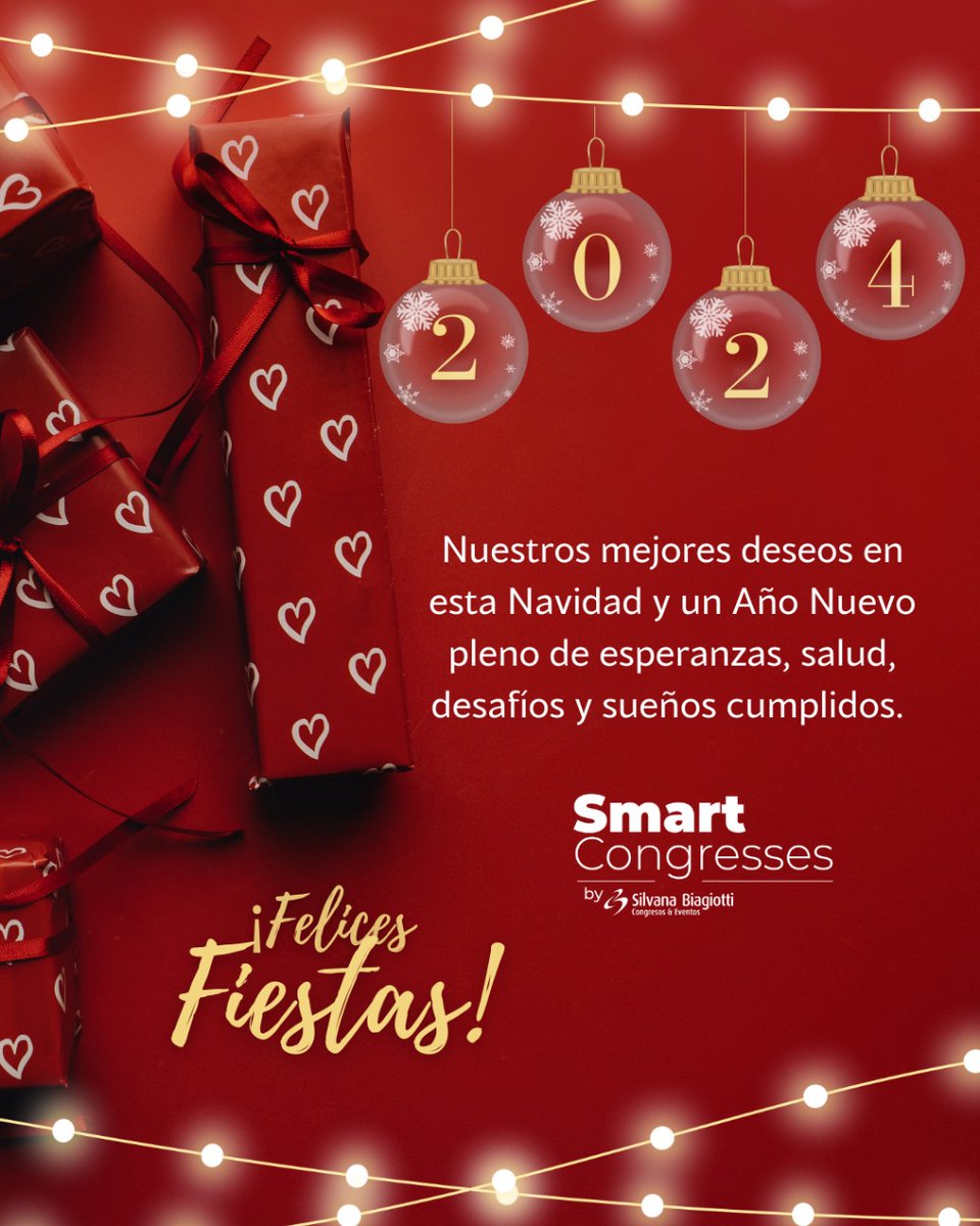 Nuestros mejores deseos en esta Navidad y un Año Nuevo pleno de esperanzas, salud, desafíos y sueños cumplidos. 🎄
¡Feliz Navidad y 2024!✨