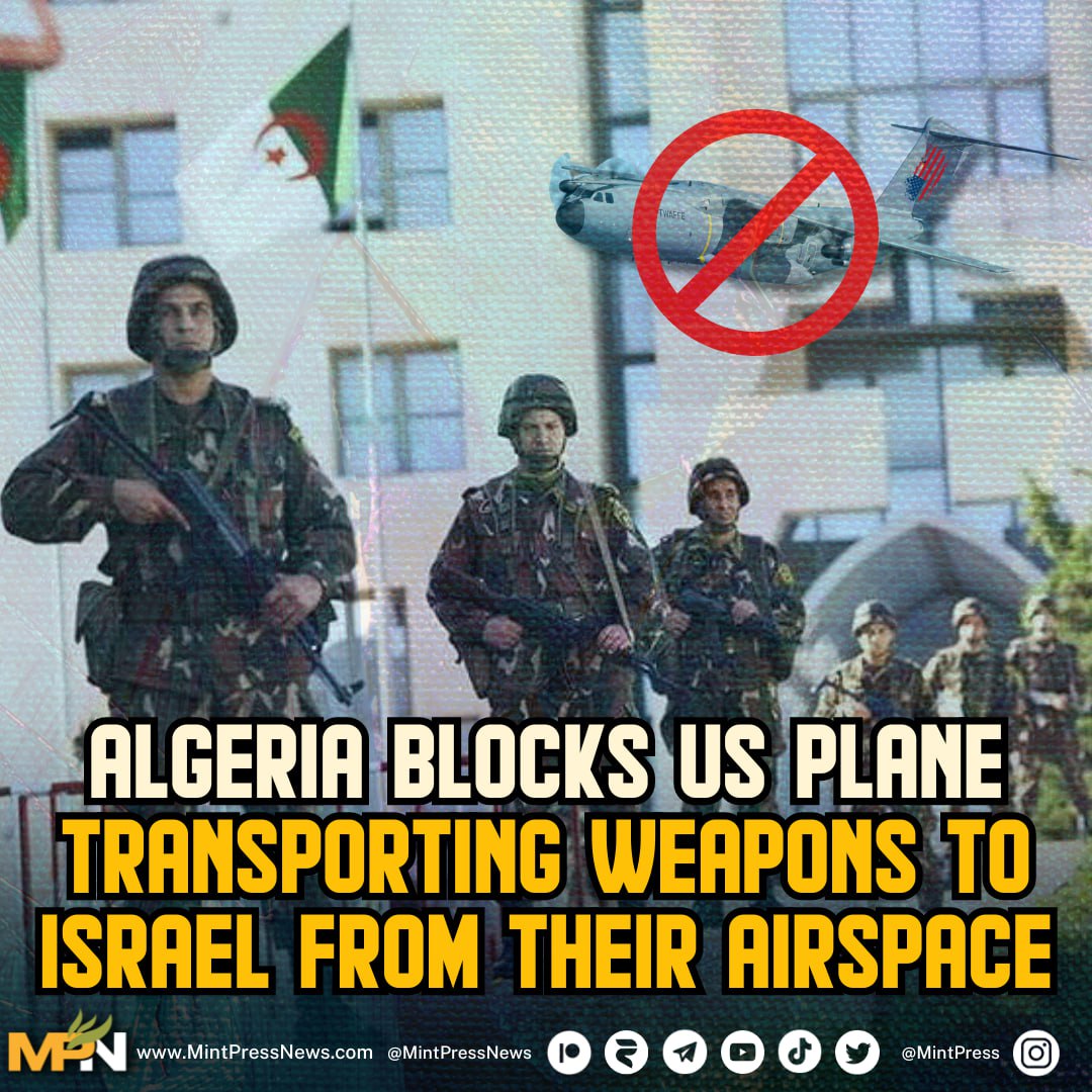 MintPress News on X: Algeria prevents a US aircraft carrying