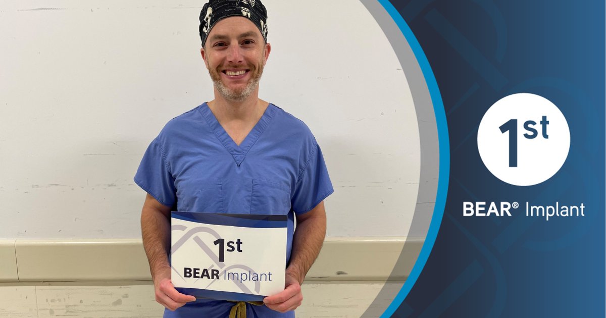 Congratulations to <a href="/ZacharyDomontMD/">Zachary Domont, MD, FAAOS</a> of Advocate Medical Group Orthopedics for completing his first #BEARImplant procedure at Advocate Condell Medical Center in Libertyville, Illinois! #ACLtear #ACLrestoration #BEARacl <a href="/advocatehealth/">Advocate Health Care</a>