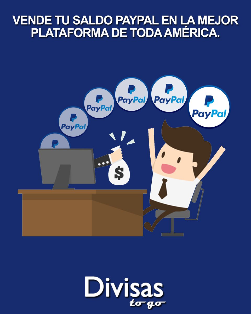 Divisastogove's tweet photo. ¡Vende tu saldo #Paypal en la mejor plataforma de toda América! 🌎

Disponemos de las mejores tasas, la más amplia variedad de procesadores de pagos y la reputación más sólida de todo el mercado. 🔝

¡Ingresa en el link de la bio y haz tus transacciones digitales! 😉👆 https://t.co/J0FVJC0nG9