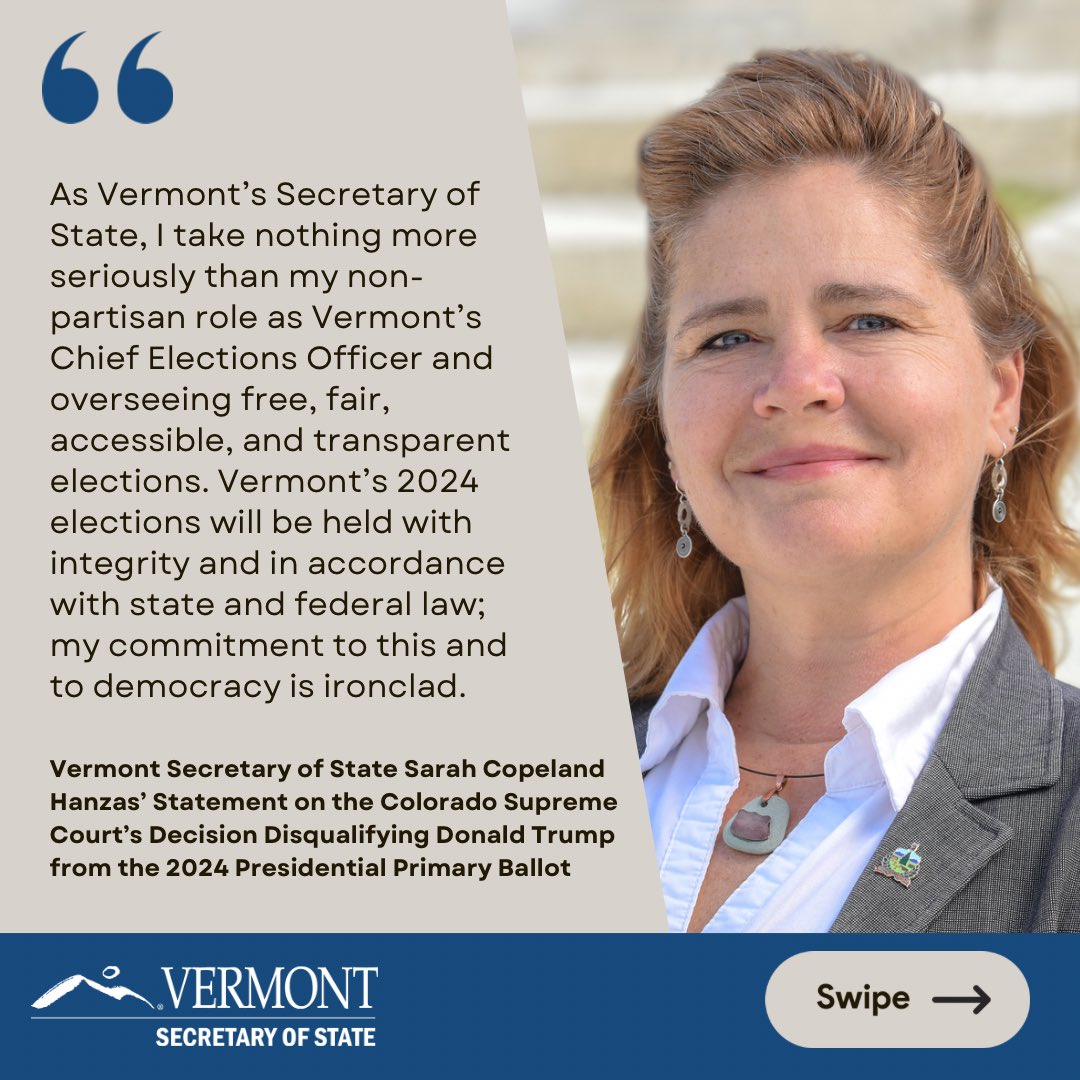 Vermont Secretary of State’s Office tweet media
