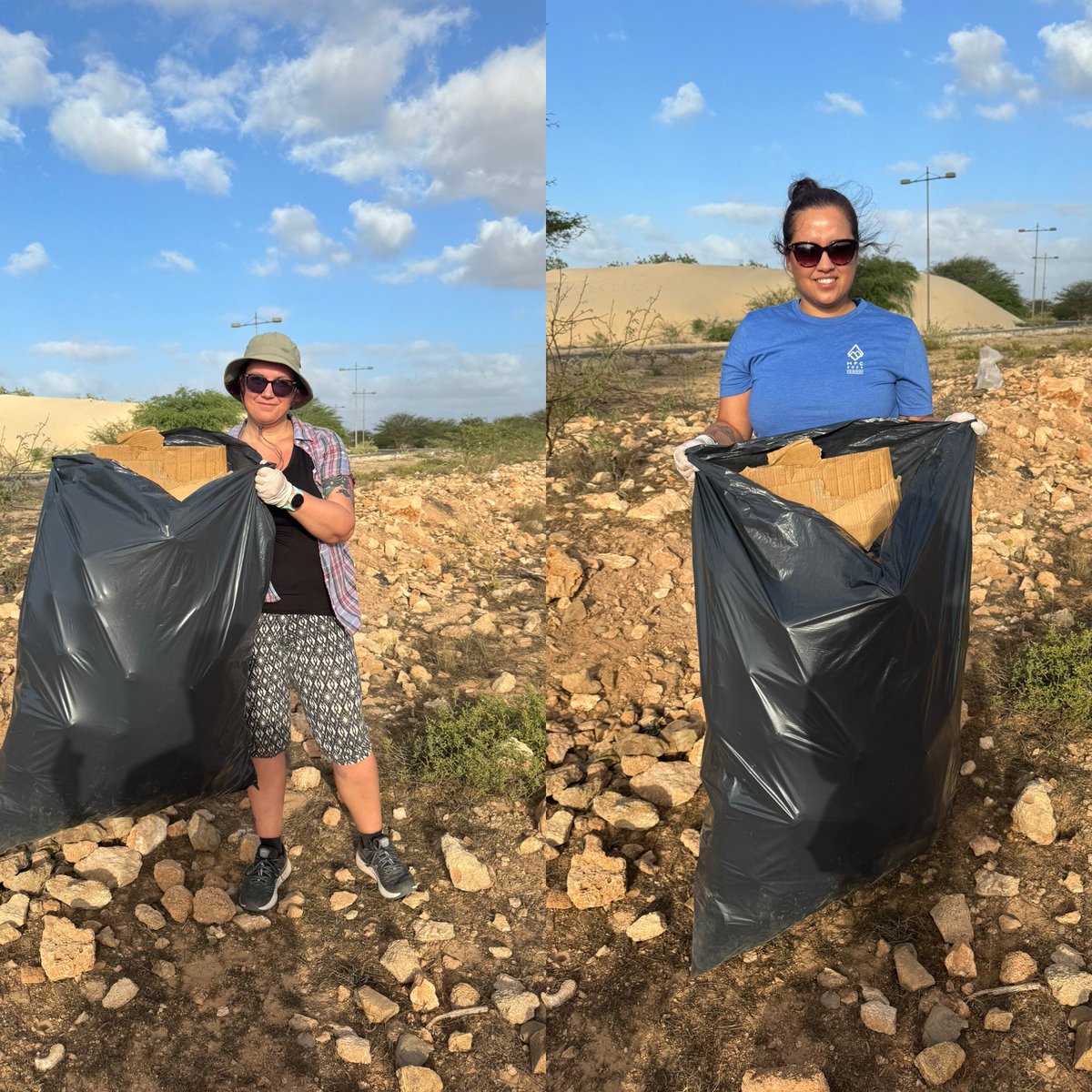 Angie_Swe's tweet photo. While on holiday in Cape Verde on has to remember to take care of planet earth… so this afternoon me and my friend went to pick up some plastic trash outside our resort! @MyPeakChallenge @SamHeughan @PeakersOfSweden @ESSpeakPeakers https://t.co/yVxBCqOTia