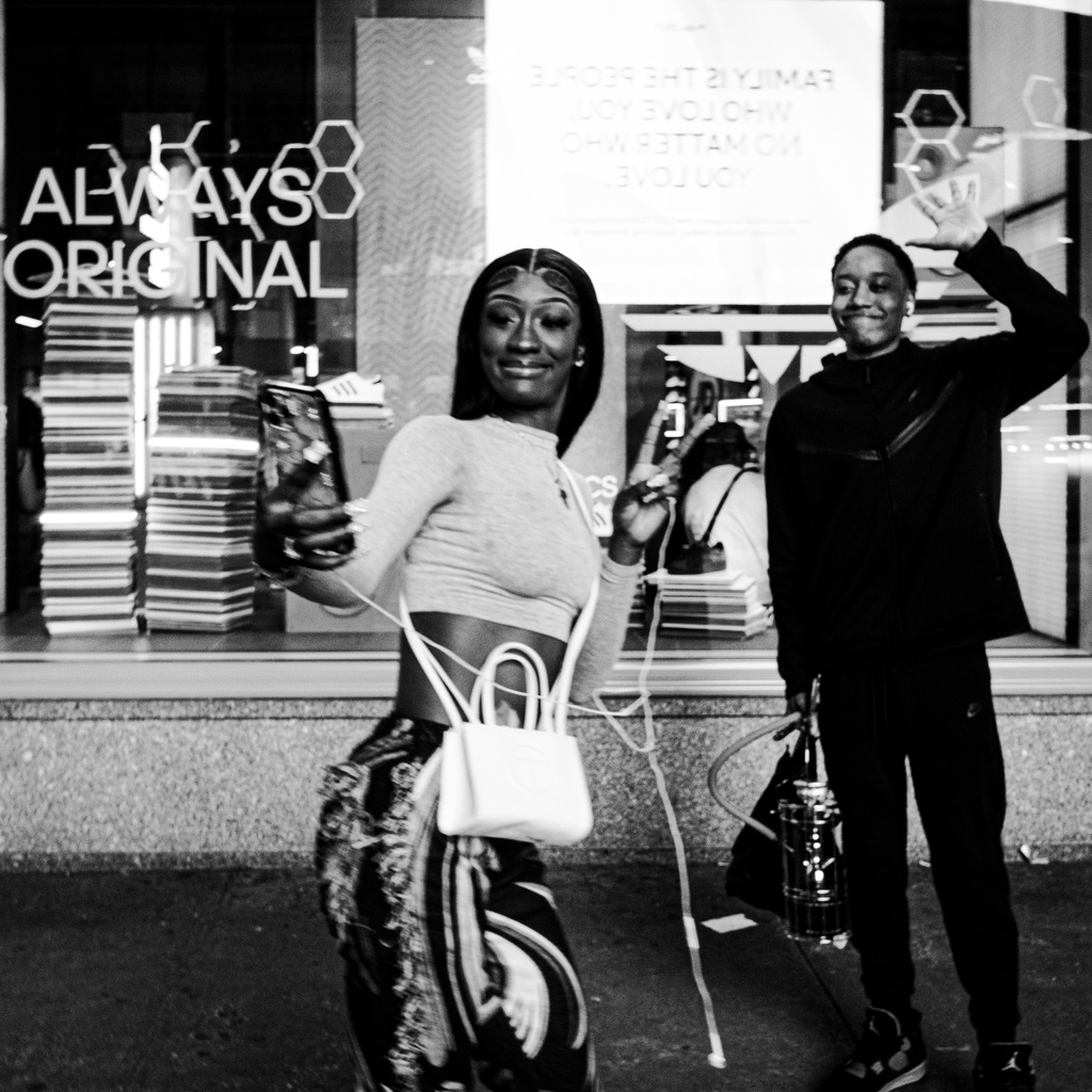 Smiles in pixels glow,
Two friends capture joy's embrace,
Selfie echoes love.
.
.
#nycstreetphotography #myspc #haiku #blackandwhitephotography #blackandwhite #urbanphotography #streetphotography #fineartphotography #monochrome #photojournalist #bw #portraitmood #artphoto