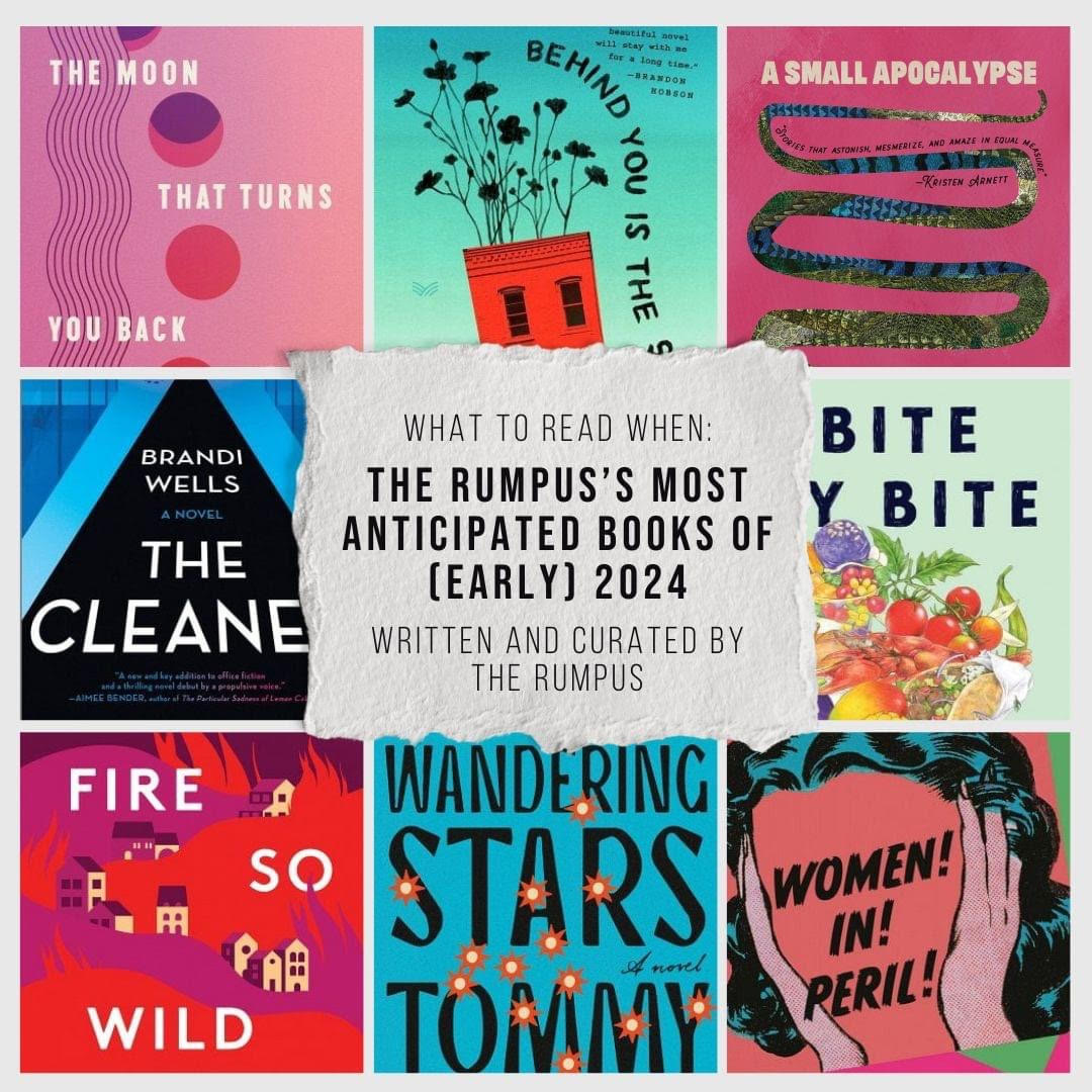 I am absolutely thrilled to share @The_Rumpus's 'Most Anticipated Books of (early) 2024,' which includes a few of my recommendations, books by @aimeenez, @ninastpierre, @zoebossiere, @SusanDarraj, as well as books by @vanjchan, @Morgan_J_Talty, & more. therumpus.net/2023/12/22/the…